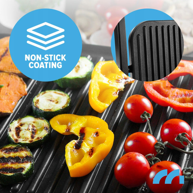Kontaktinis grilis-sumuštinių keptuvė panini, 1500 W, nepridegančios plokštės – nuotrauka 5
