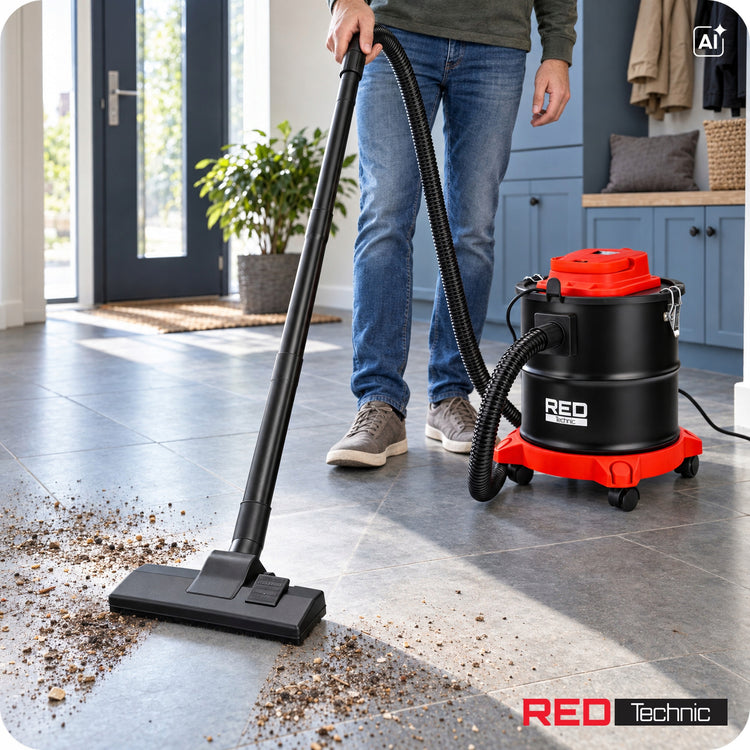 Pelenų siurblys su pūtimo funkcija „Red Technic“ 2000 W, HEPA, 20 l
