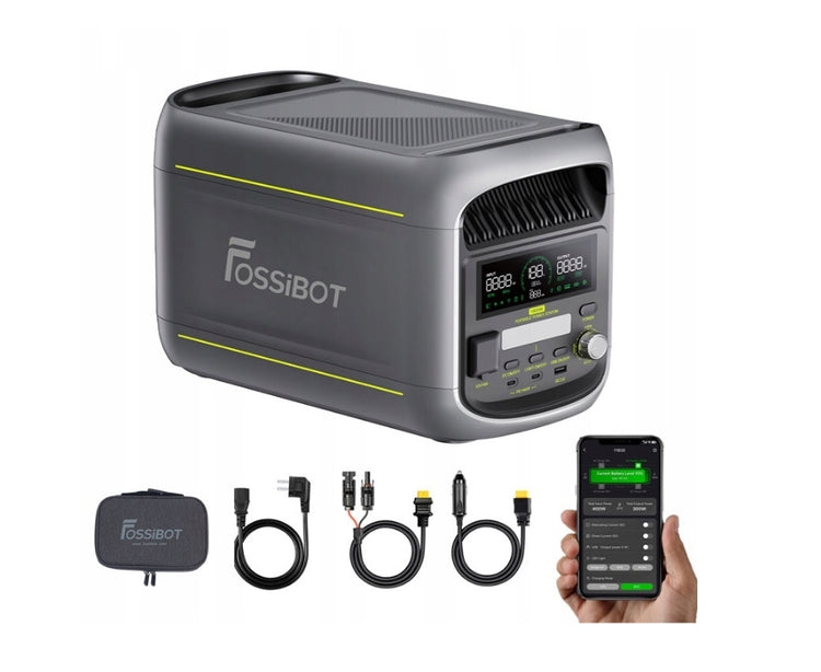 Nešiojama energijos stotelė „Fossibot F1800“, 1800 W, 1024 Wh – nuotrauka 2