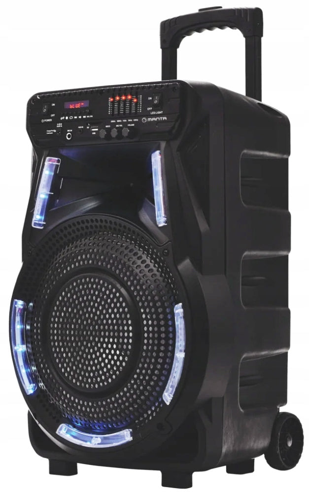 Nešiojama karaoke kolonėlė „Manta SPK5033“ su mikrofonu ir pulteliu, 40 W, FM radijas