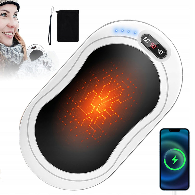 Kišeninis rankų šildytuvas ir išorinė baterija 4 in 1, 10 000 mAh