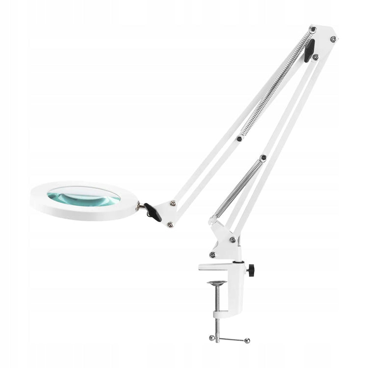 Stalinė LED lempa su didinamuoju stiklu „Glow 308“, USB, 8 W, balta