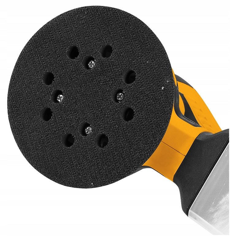 Ekscentrinis šlifuoklis 320 W, 125 mm su 16 šlifavimo diskų