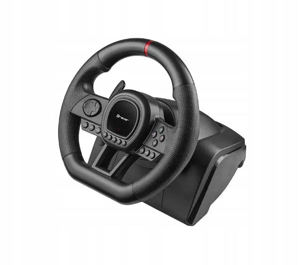 Žaidimų vairas su pedalais ir pavarų dėže „Tracer SimRacer“ 6in1
