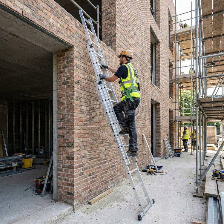 Daugiafunkcės aliuminės kopėčios 5in1 laiptams „Higher“ 3×10, 7,55 m, 150 kg