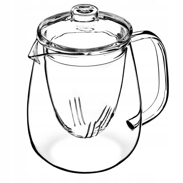 Stiklinis arbatinukas su sieteliu „Kadax“, 600 ml