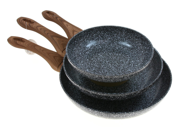 Keptuvių rinkinys „Kinghoff“ su marmurine danga, 20 / 24 / 28 cm – nuotrauka 1