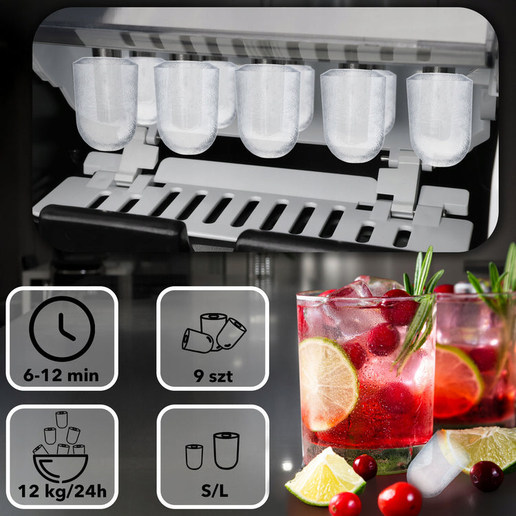 Ledukų gaminimo aparatas „Eberg“ Inox, 12 kg per parą, 160 W