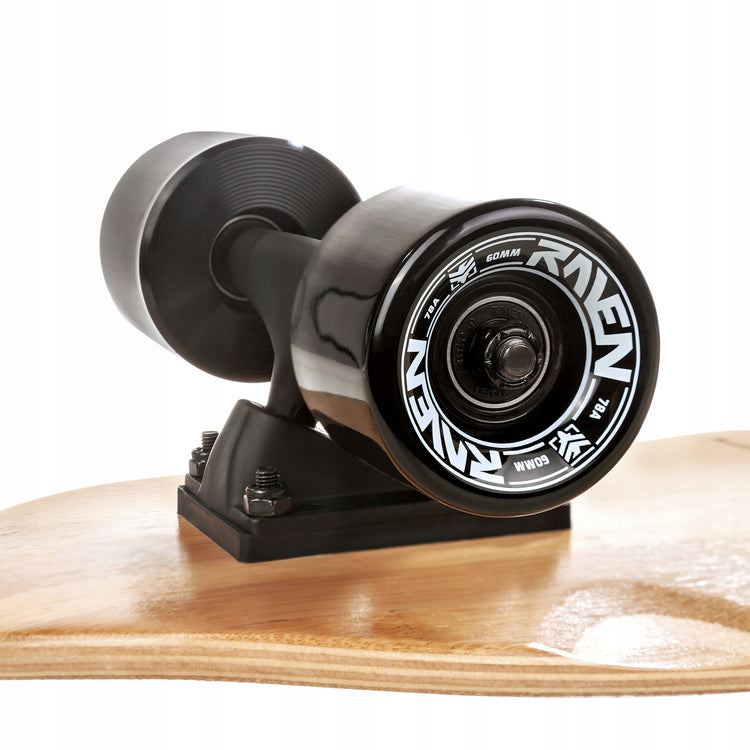 Riedlentė-longboard „Raven Trevix“ su ABEC-9 guoliais, juoda