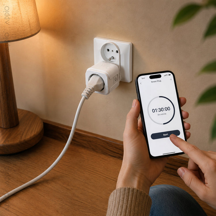 Išmanusis Wi-Fi elektros lizdas „Appio“ su energijos matuokliu ir laikmačiu (Tuya)