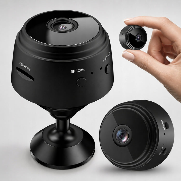Belaidė mini Wi-Fi kamera su judesio jutikliu ir LED, Full HD