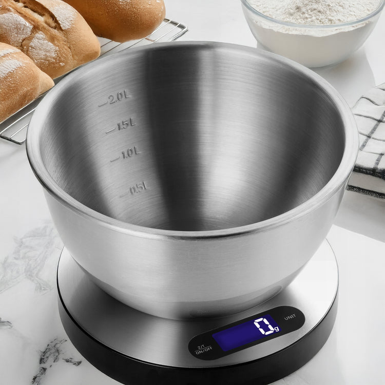 Elektroninės virtuvinės svarstyklės su dubeniu „Blow“, 5 kg / 1 g