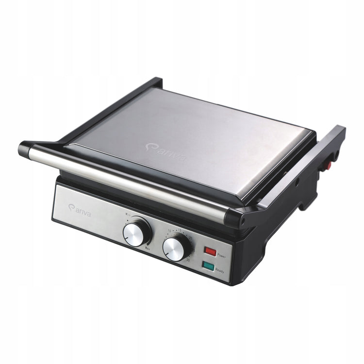 Kontaktinis elektrinis grilis be teflono „Ariva“, 2000 W, atsilenkia 180° – nuotrauka 2