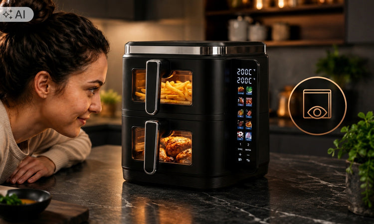 Dviejų kamerų karšto oro gruzdintuvė „AirDweller“, 11 l, 2800 W