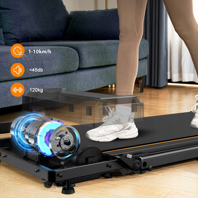 Sulankstomas elektrinis bėgimo takelis 2in1 „KZYNTH“, 1–10 km/h