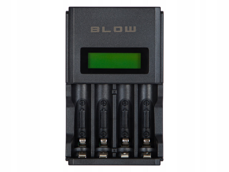 Greitasis AA / AAA elementų kroviklis „Blow“ su LCD ekranu