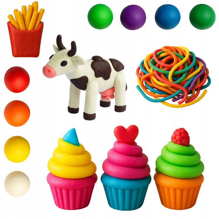 Plastilinas vaikams „Happy Kiddo“, 10 spalvų
