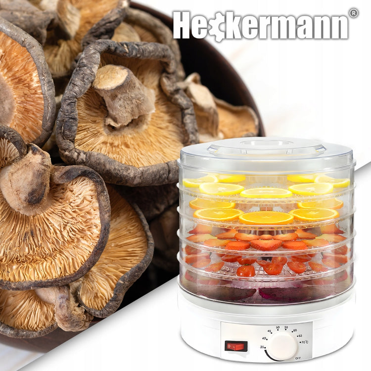 Maisto džiovyklė grybams ir vaisiams „Heckermann SX770“, 350 W, 5 lentynos