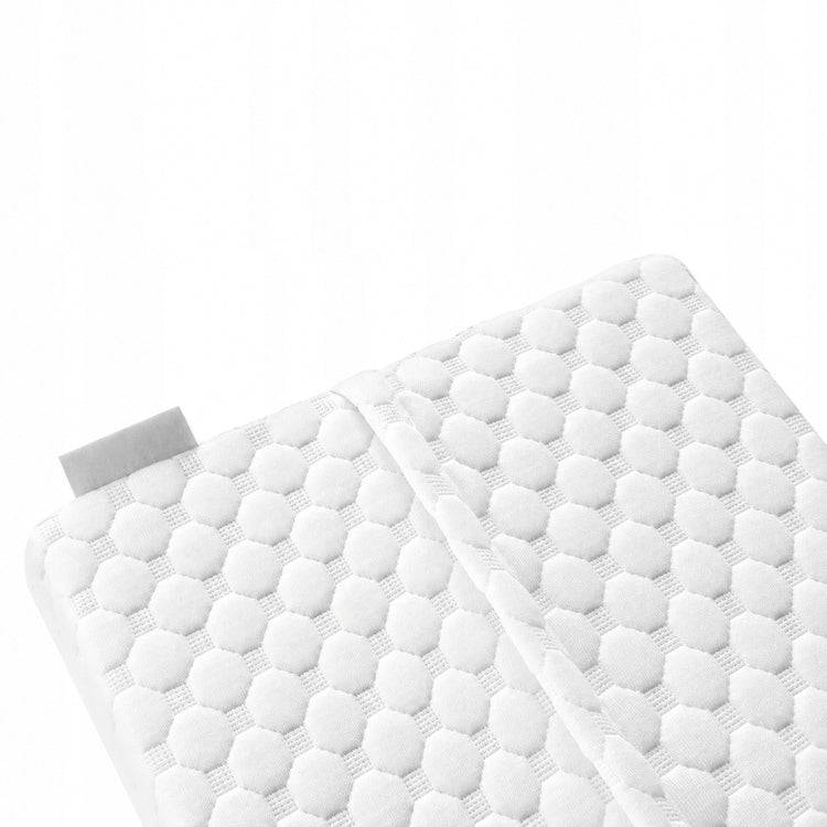 Žema ortopedinė pagalvė miegoti ant šono, profiliuota, memory foam