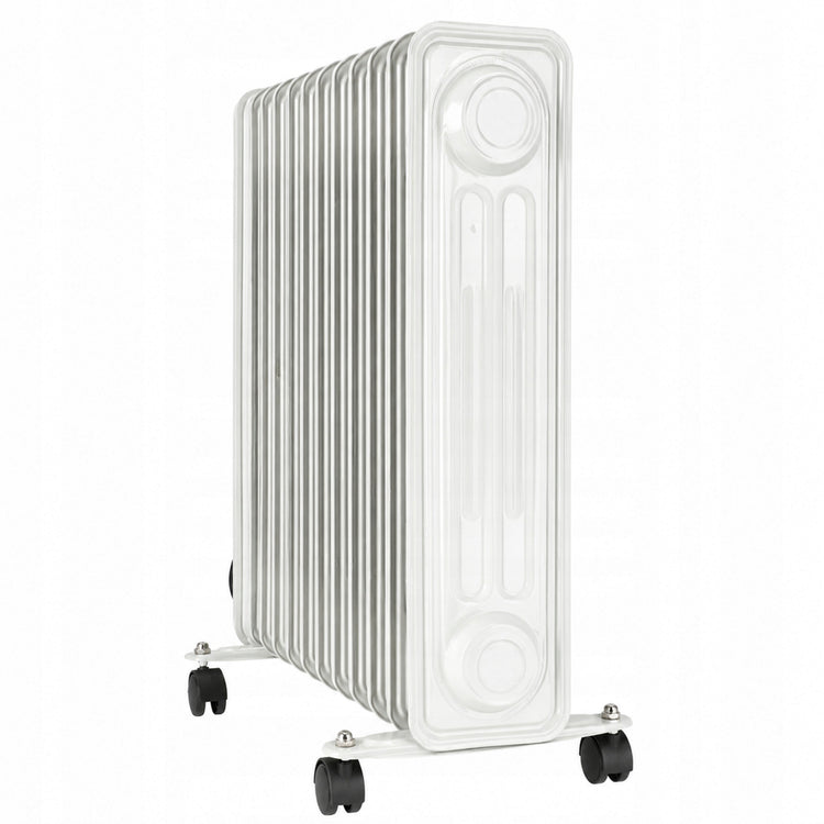Tylus tepalinis radiatorius su termostatu, 2500 W, 13 sekcijų, baltas – nuotrauka 5