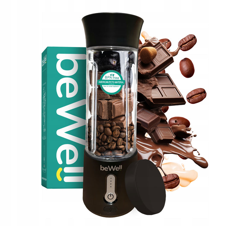 Belaidis nešiojamas glotnučių trintuvas „beWell“, USB, 500 ml