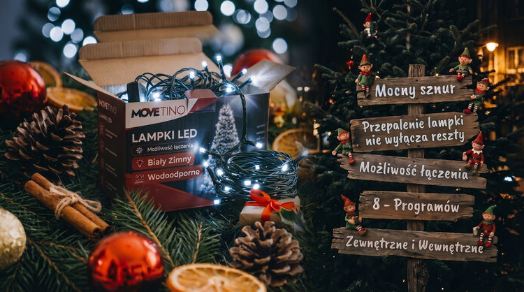 Kalėdinė girlianda 500 LED, 32,7 m, šaltai balta, 8 režimai