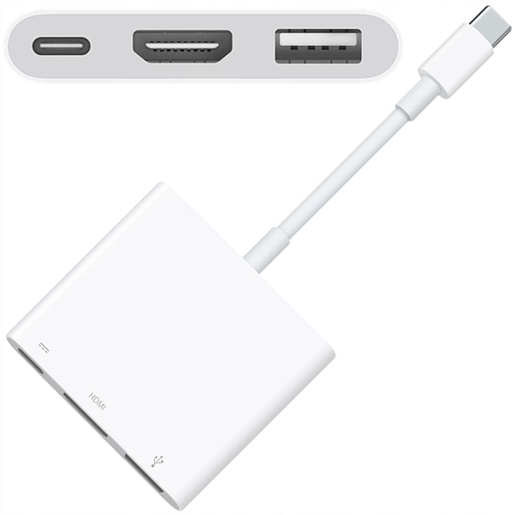 USB-C adapteris „Co2 CO2-0093“ 3 in 1: HDMI 4K, USB ir USB-C