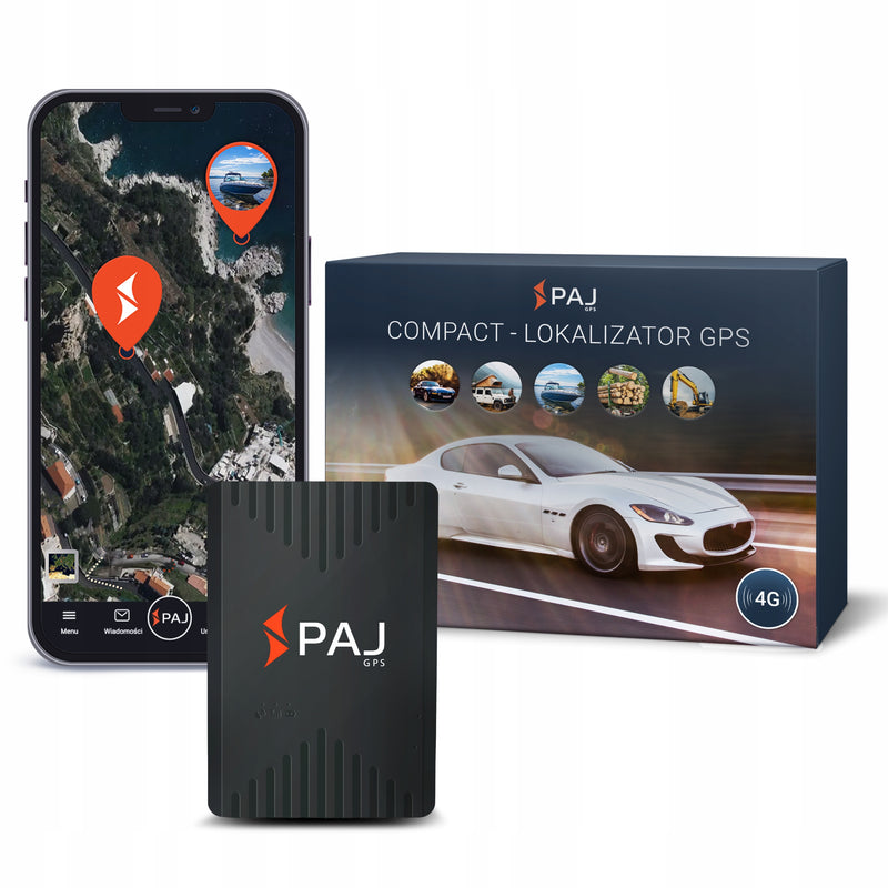 GPS sekiklis „PAJ Compact Finder 4G“ su magnetu ir signalizacija, iki 40 dienų