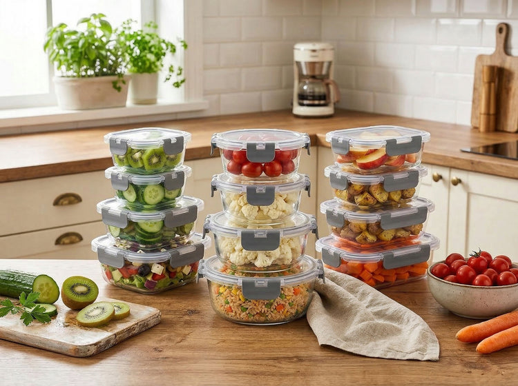 Stiklinių maisto indų rinkinys „Gockowiak“, 12 vnt., 6,72 l