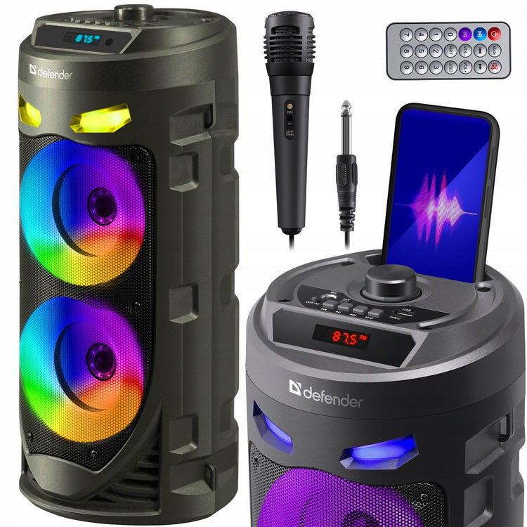 Belaidė karaoke kolonėlė su mikrofonu „Defender CrashBoom“, 16 W