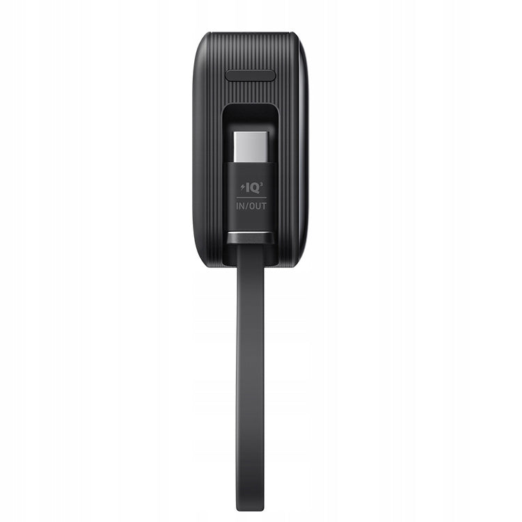 Išorinis akumuliatorius su integruotu USB-C laidu ir ekranu „Anker“ 10000 mAh, pilkas