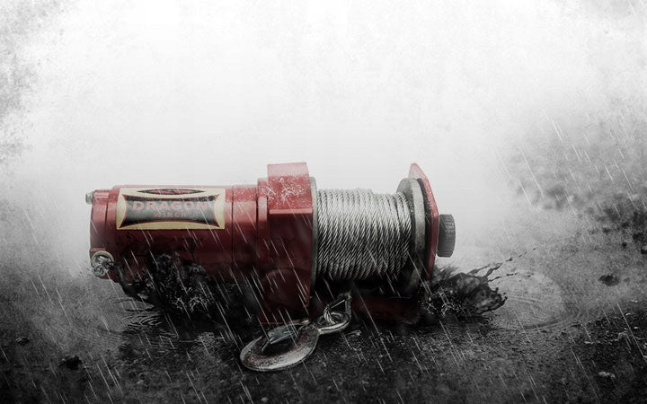 Elektrinė gervė „Dragon Winch“ 12 V, 2000 lb, su lynu – nuotrauka 4