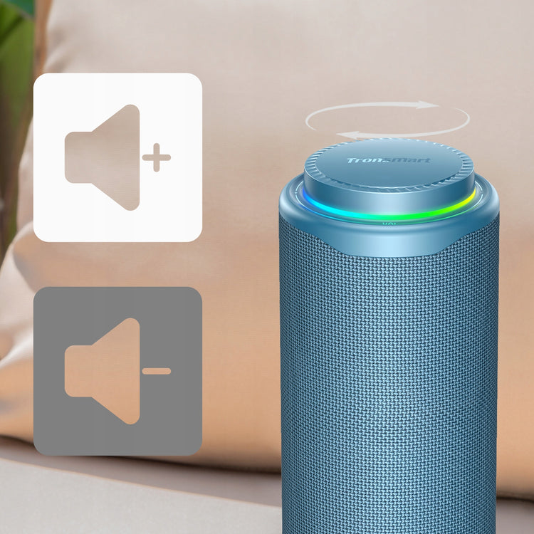 Nešiojama Bluetooth kolonėlė „Tronsmart T8“, 40 W, su LED apšvietimu, pilka