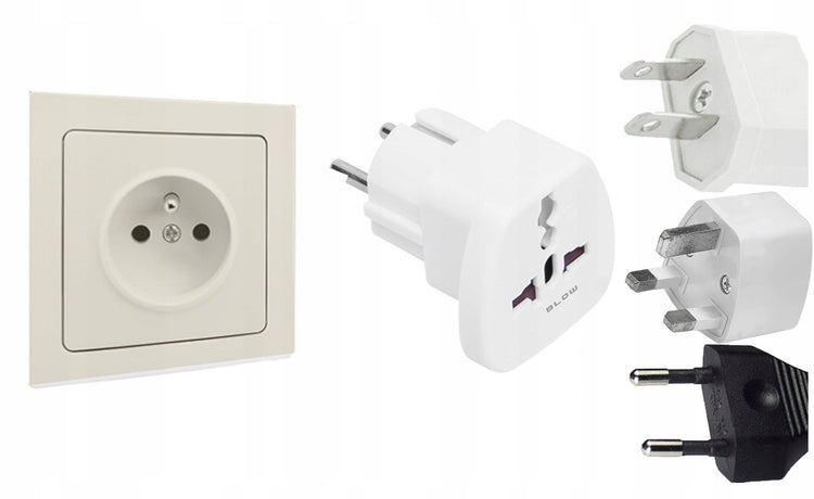 Kelioninis adapteris „Blow 72-304“ iš UK / US kištuko į EU lizdą