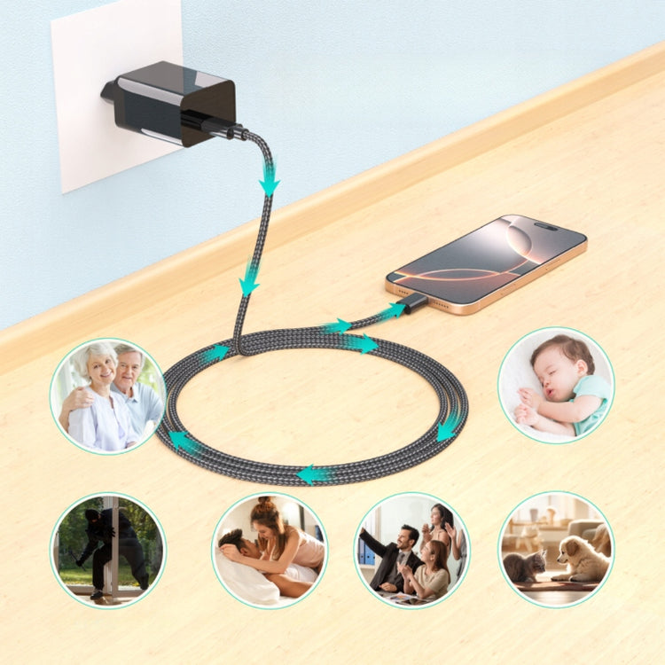 Kamera USB įkroviklio korpuse „Ruffberg“, Full HD, su judesio aptikimu