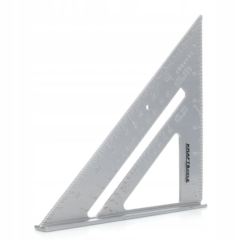 Aliuminis staliaus kampainis su skale „Kraft&Dele KD10372“, 180 mm