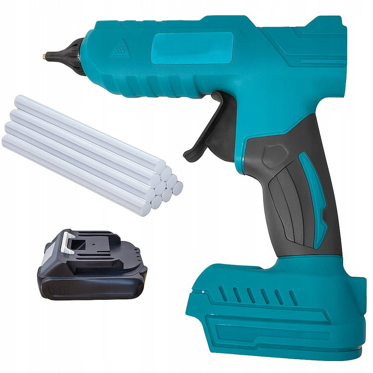Akumuliatorinis karštų klijų pistoletas „Anytech“, 100 W, 11 mm, su lazdelėmis