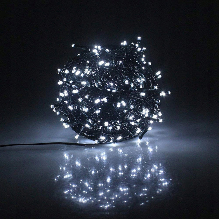 Kalėdinė girlianda 500 LED, 32,7 m, šaltai balta, 8 režimai