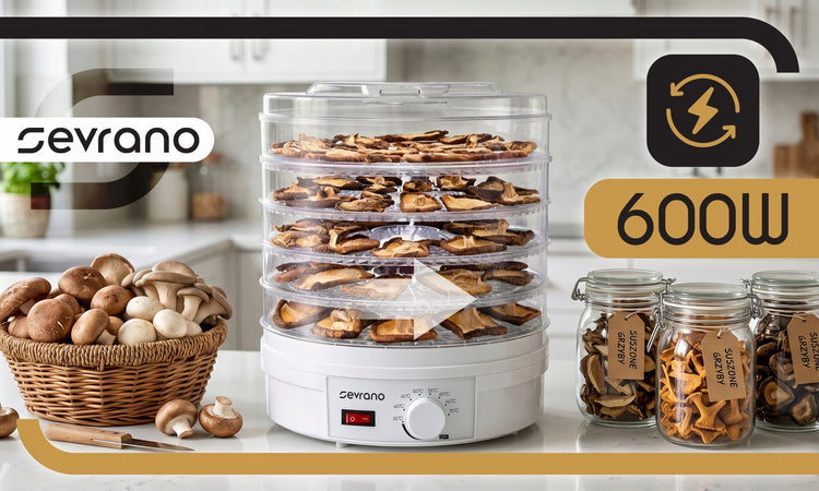 Maisto džiovyklė „Sevrano Dehydryxx“, 600 W, 5 lentynos – nuotrauka 3