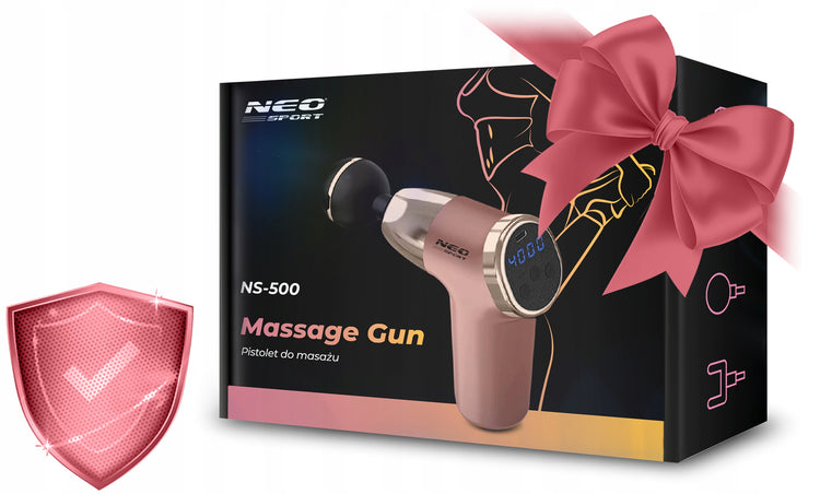 Masažinis pistoletas „Neo-Sport“, rožinis – nuotrauka 5