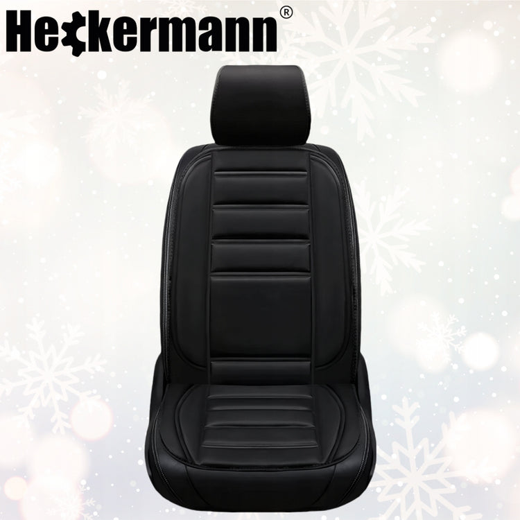 Šildomas automobilio sėdynės kilimėlis „Heckermann ZL011“ su pultu, 12 V, 48 W