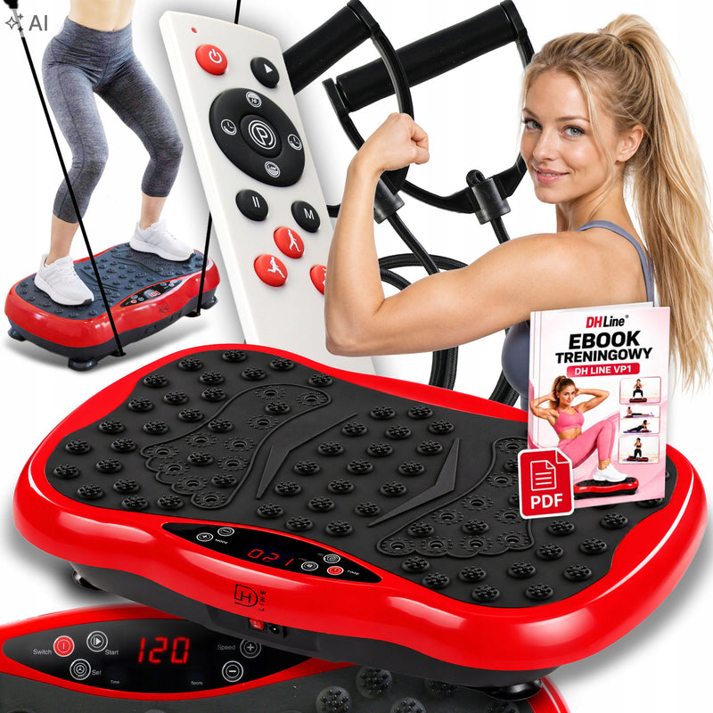 Vibracinė platforma „Vibro Slim“ su pultu ir pasipriešinimo gumomis
