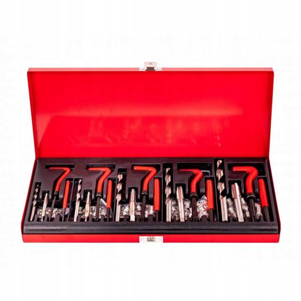 Sriegių remonto rinkinys „Kraft&Dele KD10590“, 131 dalis, HSS plienas, lagamine