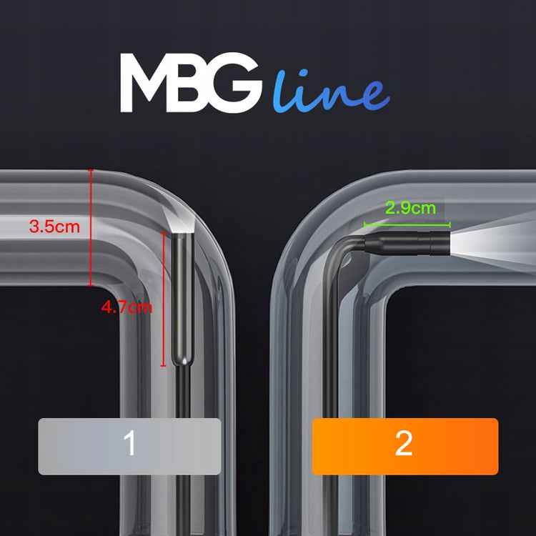Inspekcinė kamera-endoskopas su ekranu „MBG Line G30-M“ Full HD, 5 m