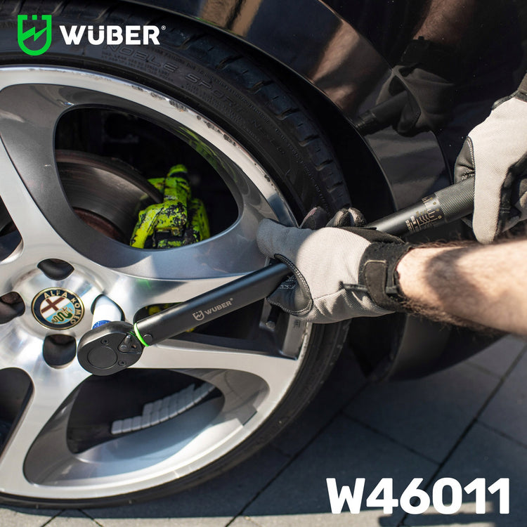 Dinamometrinis raktas „Wuber“ 3/8" 7–112 Nm su lagaminu, ISO