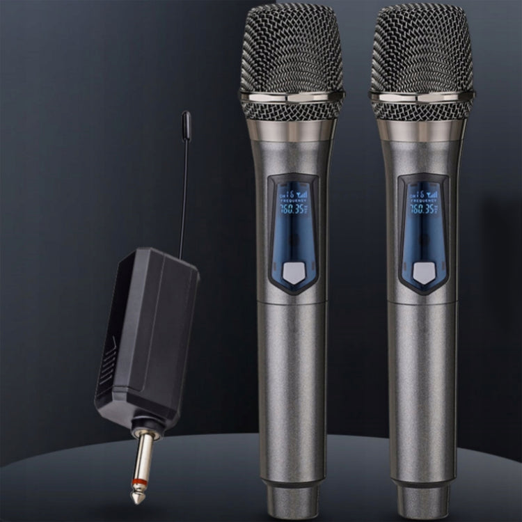 Belaidžiai karaoke mikrofonai „Renew Force WM-105“, 2 vnt., įkraunami, 50 m