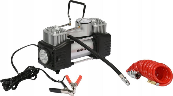 Automobilinis kompresorius su LED lempa „Yato YT-73462“, 12 V, 250 W