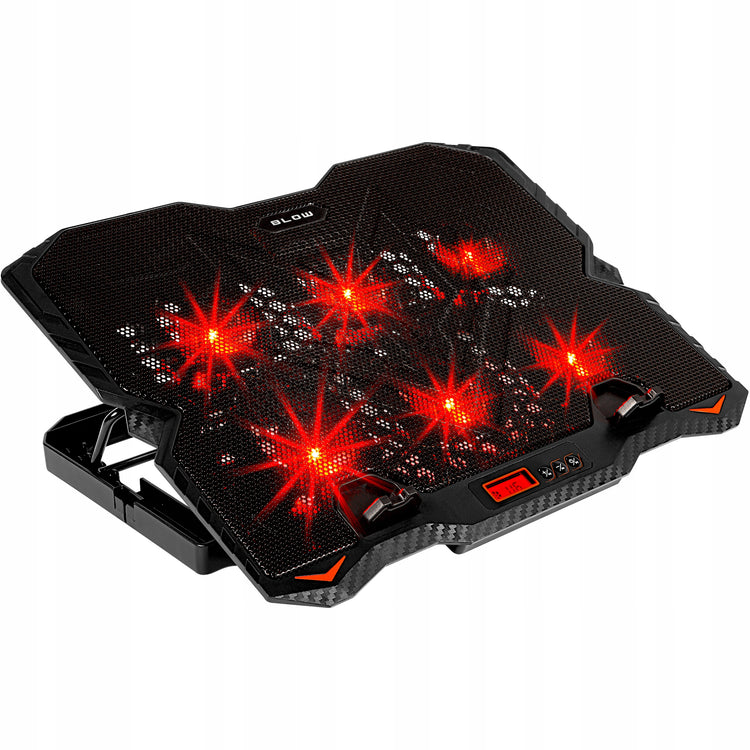 Žaidimų aušinimo padėklas nešiojamajam kompiuteriui „Blow Ventus“ su LED ir USB