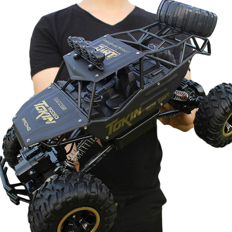 Didelis nuotoliniu būdu valdomas visureigis „Edaxe“ 4x4, metalinis, 1:12