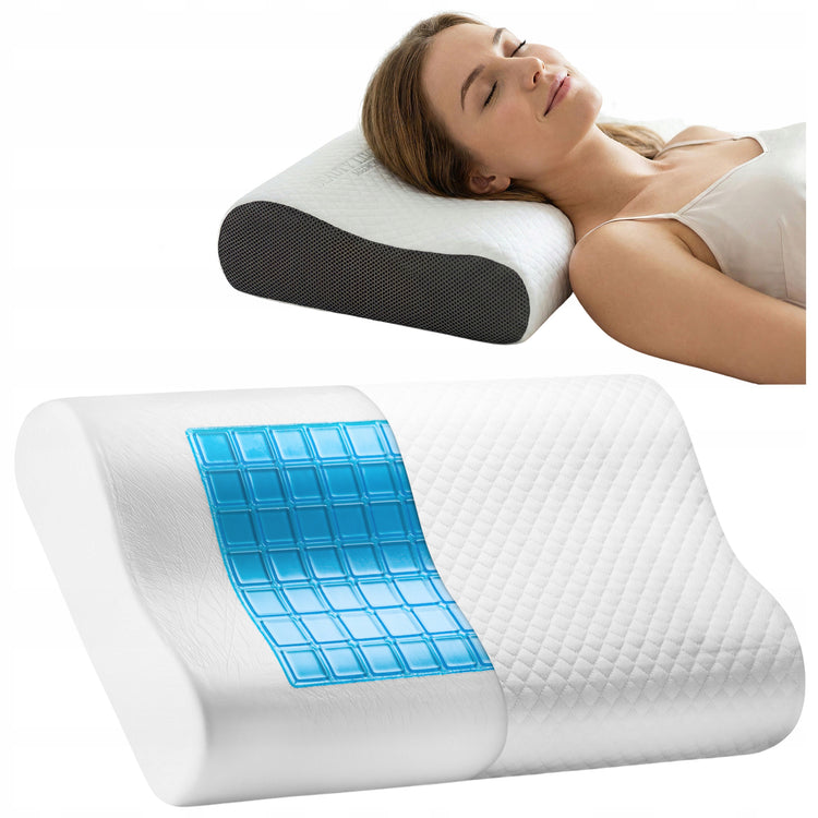 Ortopedinė profiliuota pagalvė su vėsinančiu geliu, memory foam